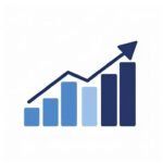 Home bar chart with upward trend line